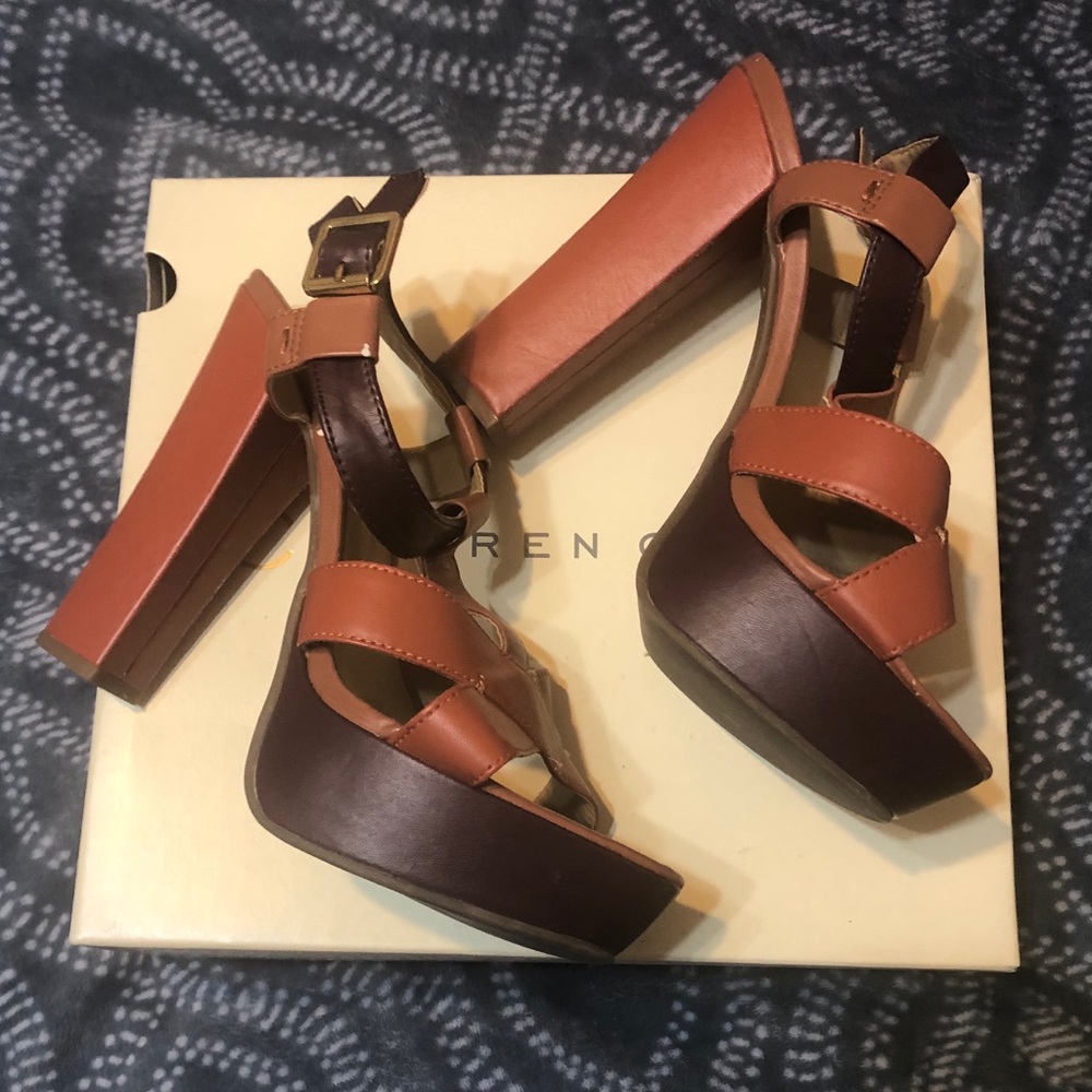 Lauren Conrad LC Harper Multi Sandals, Size 10